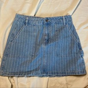 Pacsun Denim Striped Skirt